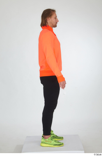  Erling black tracksuit dressed orange long sleeve t shirt sports standing whole body yellow sneakers 0023.jpg